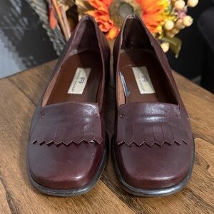 Etienne Aigner Women's Dark Brown Fringe Loafers